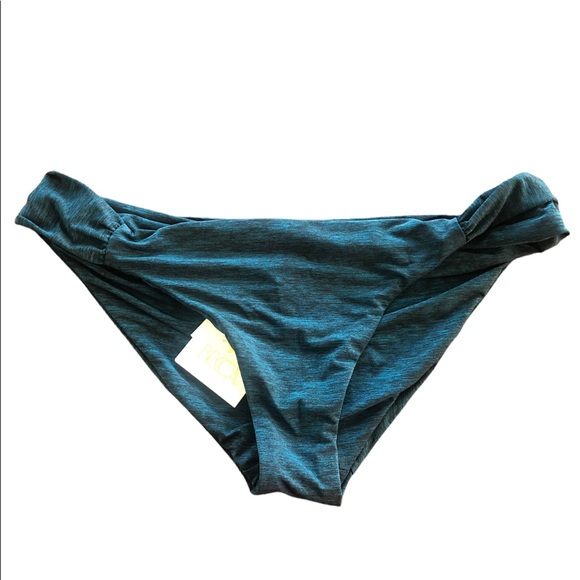 Becca by Rebecca Virtue American Fit Green Side Tab Swim Bottom - Large - Picture 4 of 8